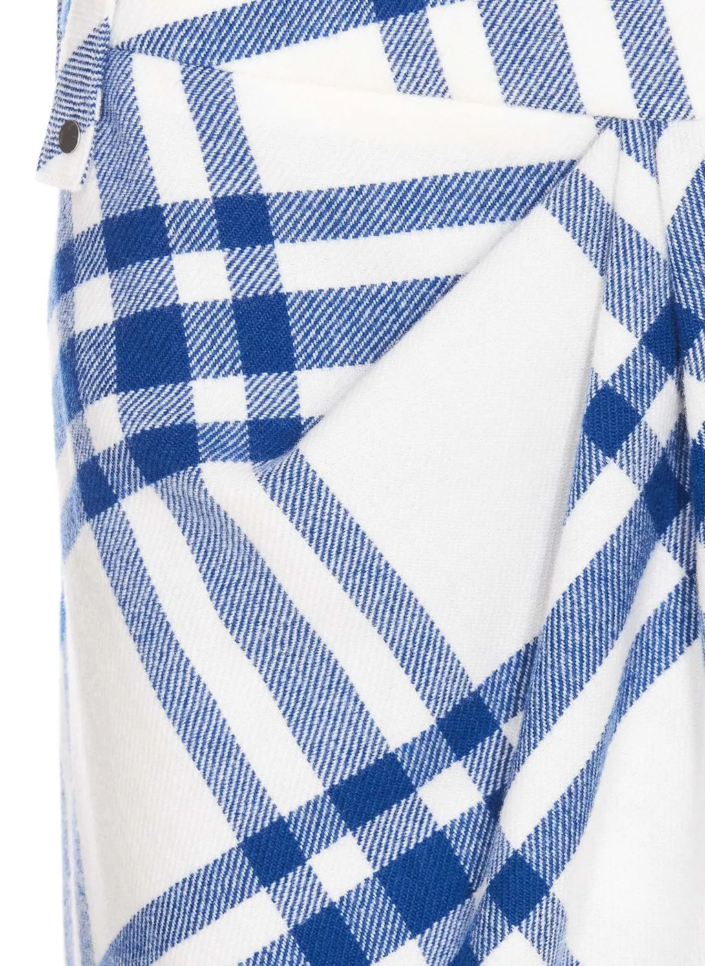 Checked Pleated Mini Skirt