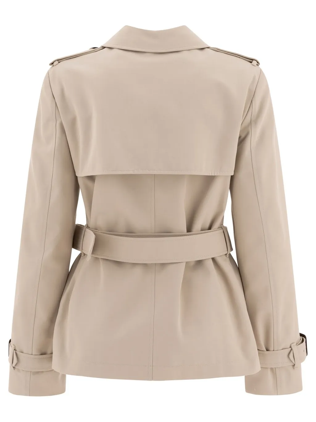 Double Breasted Belted Short Coat