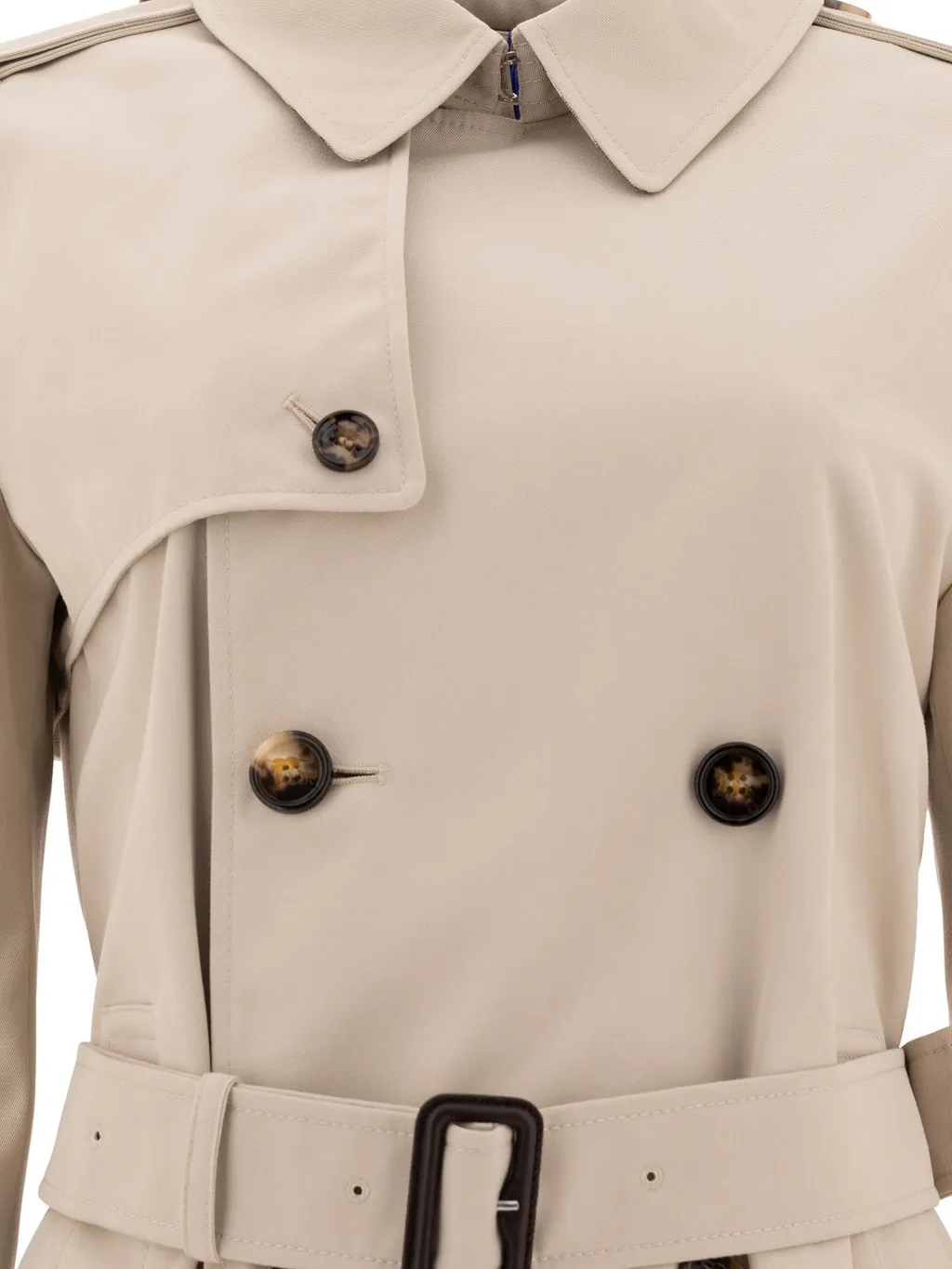 Double Breasted Belted Short Coat