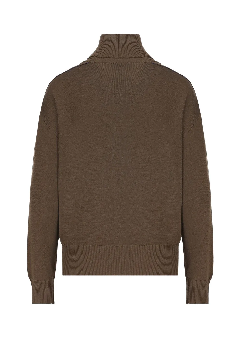 Equestrian Knight Motif Roll-Neck Jumper