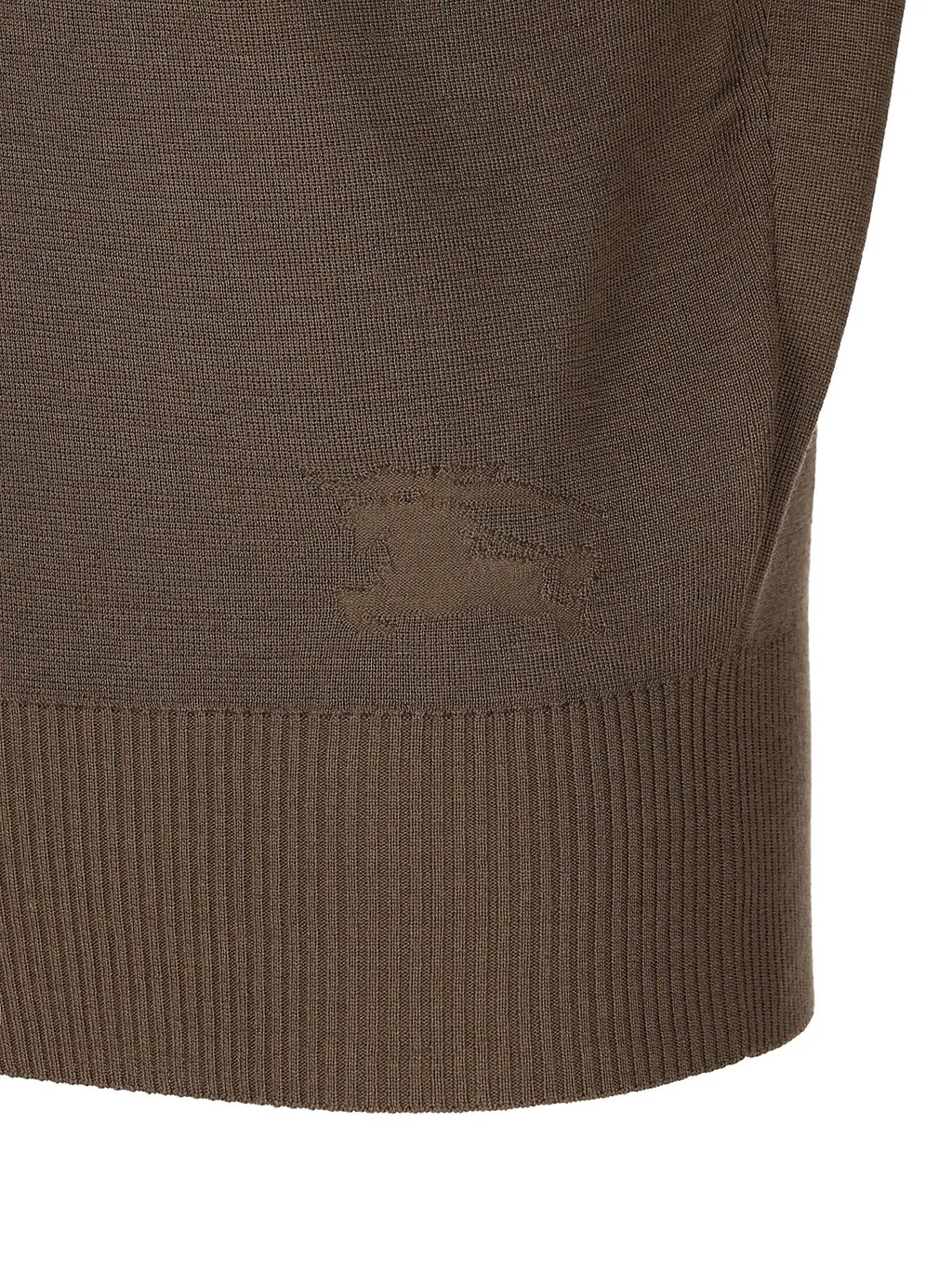 Equestrian Knight Motif Roll-Neck Jumper