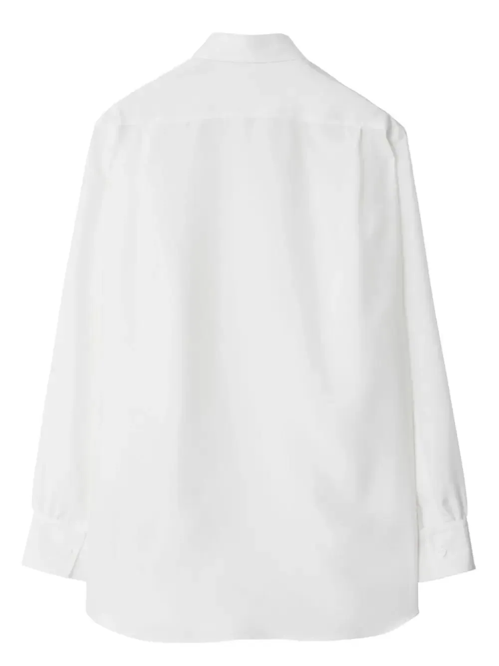 Long-Sleeved Concealed Fasten Shirt