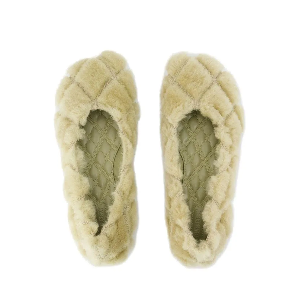 Square Toe Slip-On Ballerinas