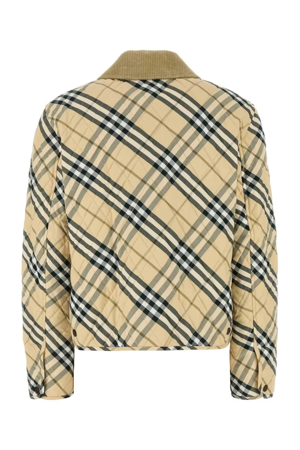 Check Printed Quilted Jacket