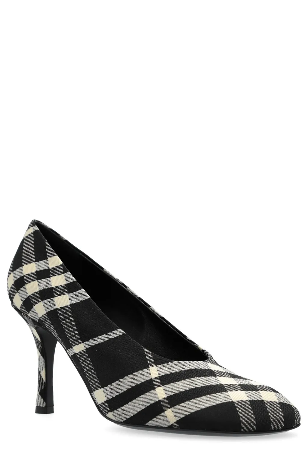Checked Slip-On Baby Pumps