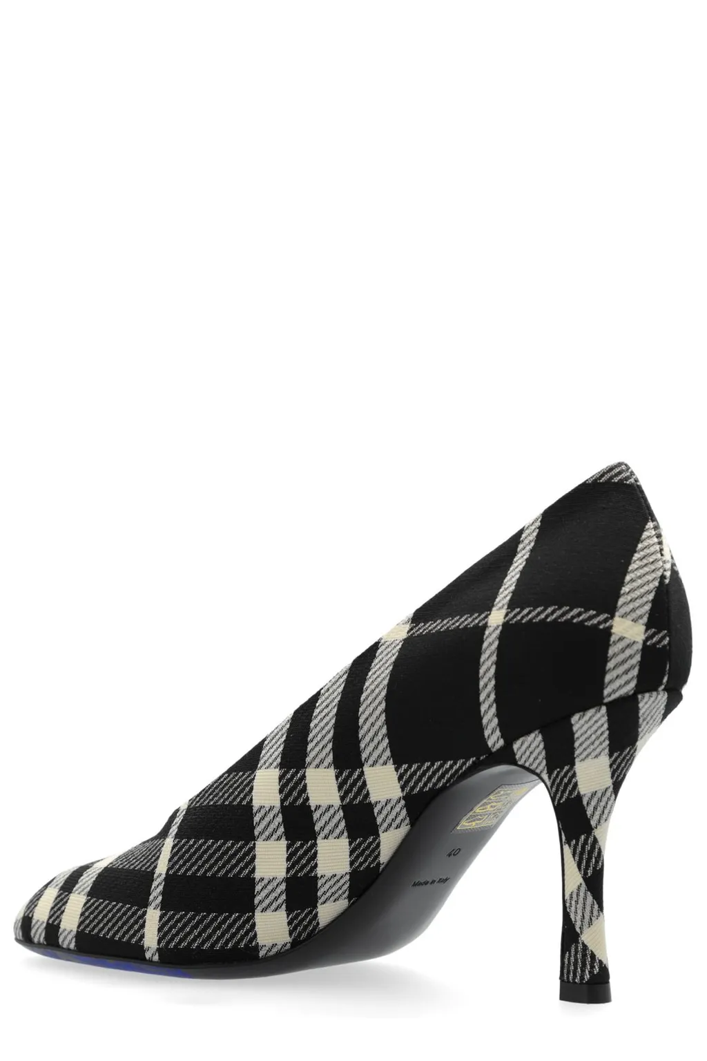 Checked Slip-On Baby Pumps