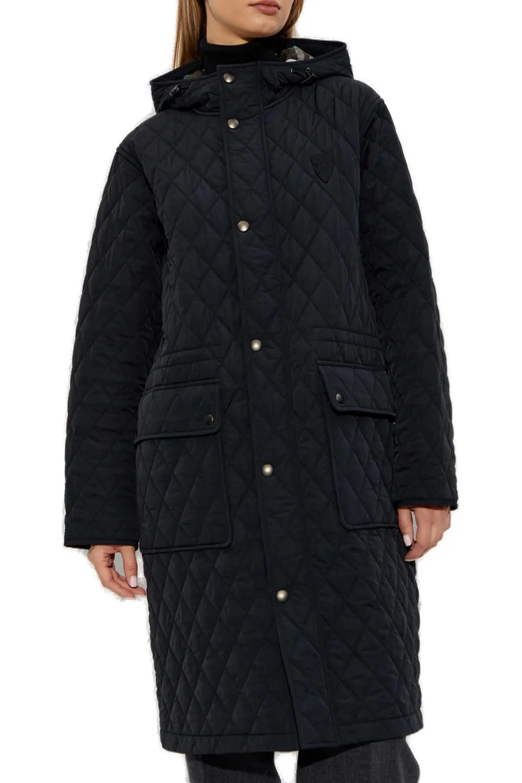 Quilted Hooded Down Coat