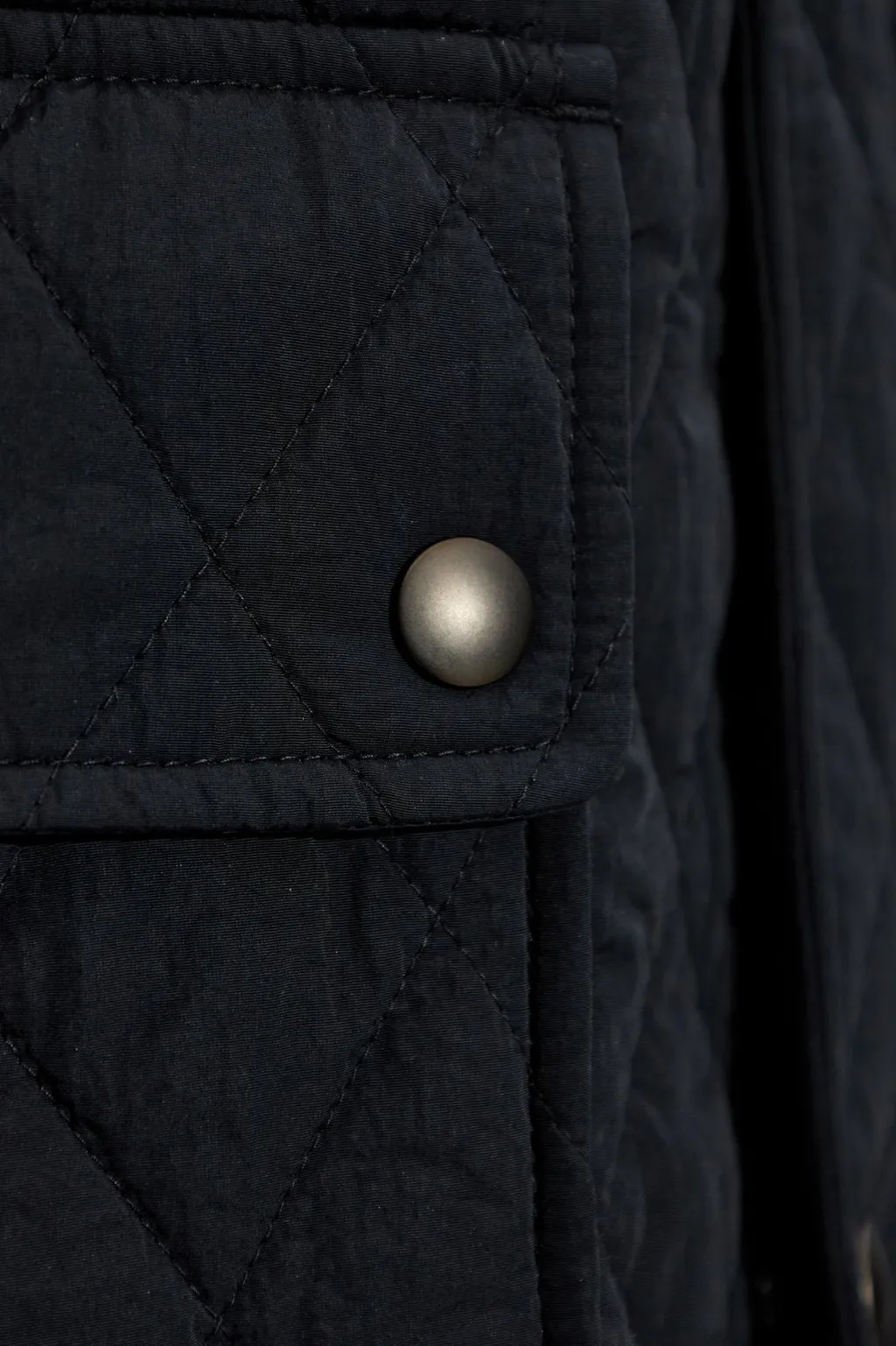 Quilted Hooded Down Coat