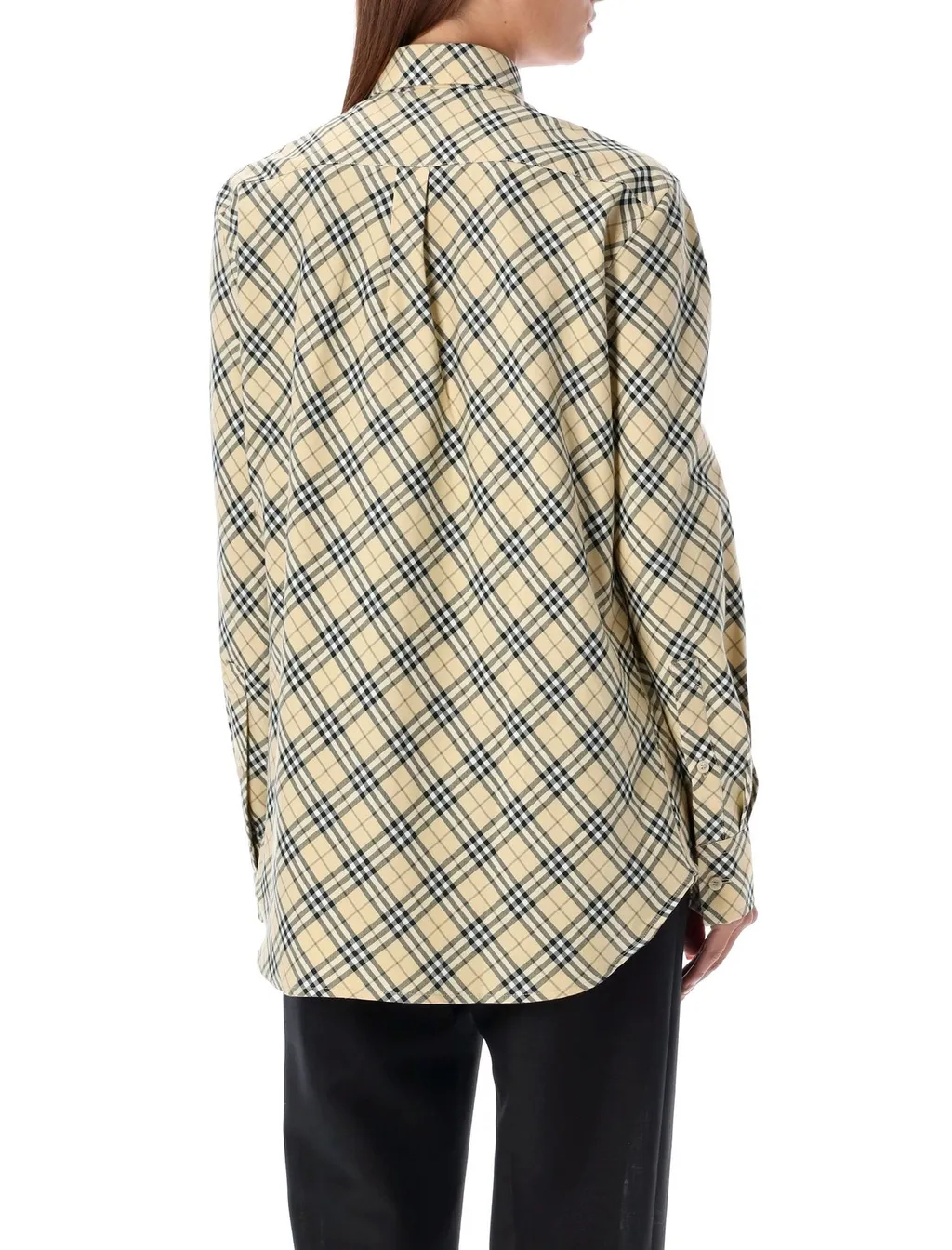 Check-Pattern Long Sleeved Shirt