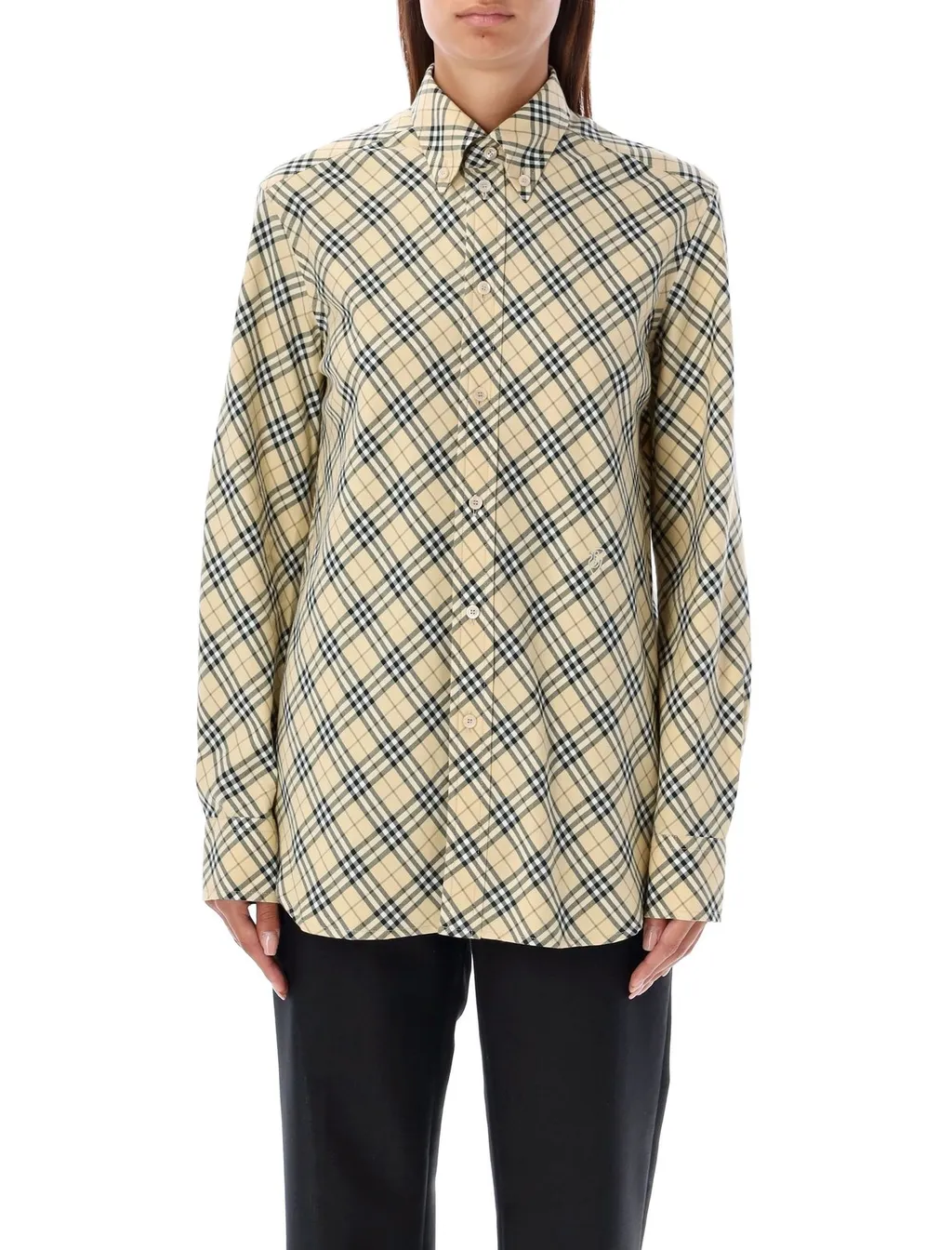 Check-Pattern Long Sleeved Shirt