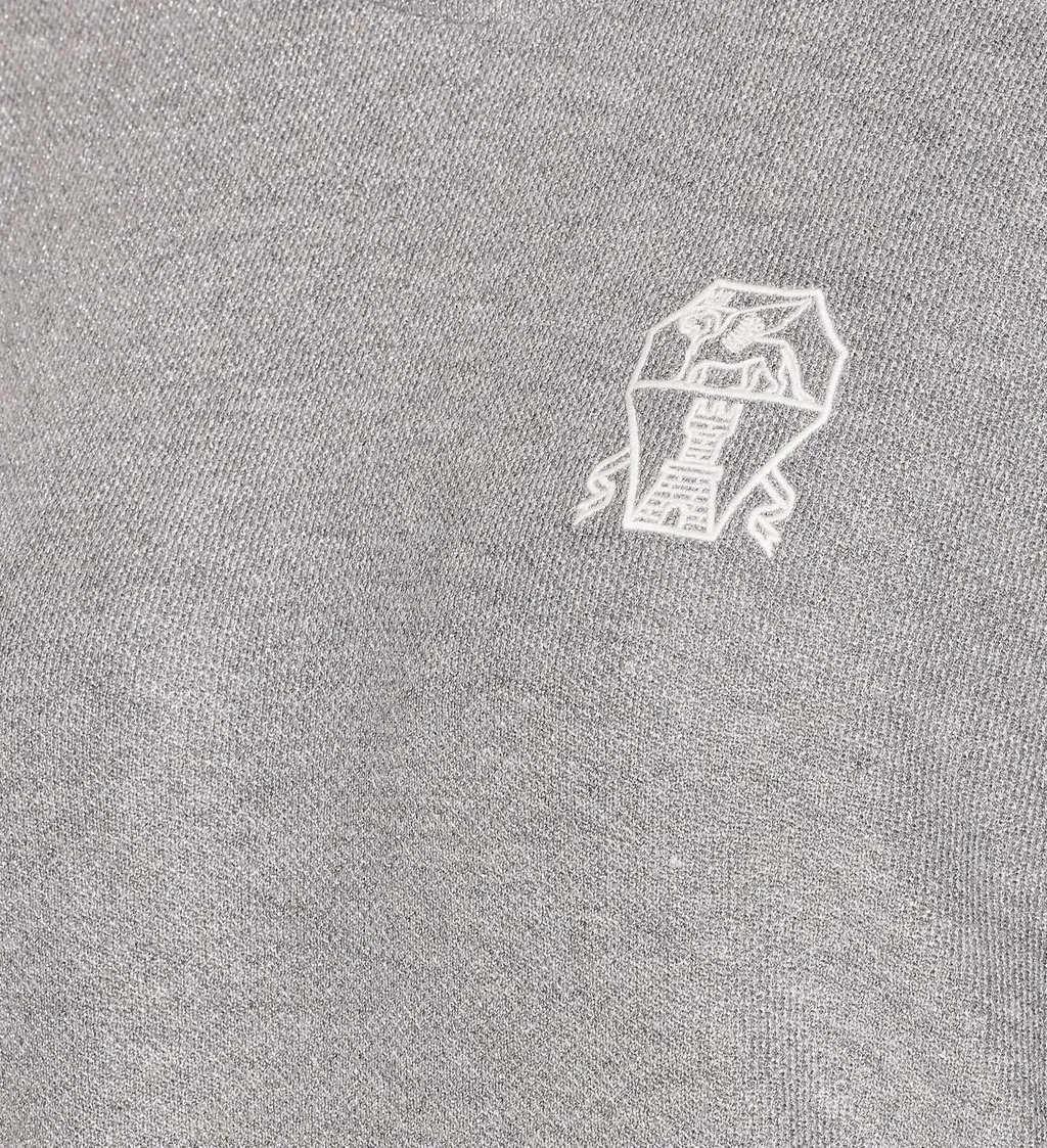 Logo Embroidered Long-Sleeved Sweater