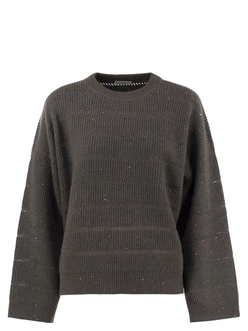 Long-Sleeved Ribbed Sweater