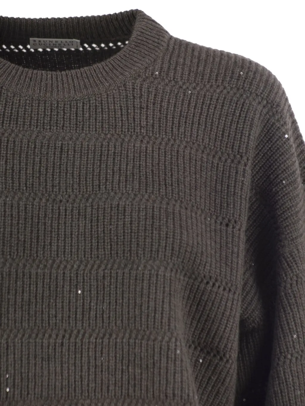 Long-Sleeved Ribbed Sweater