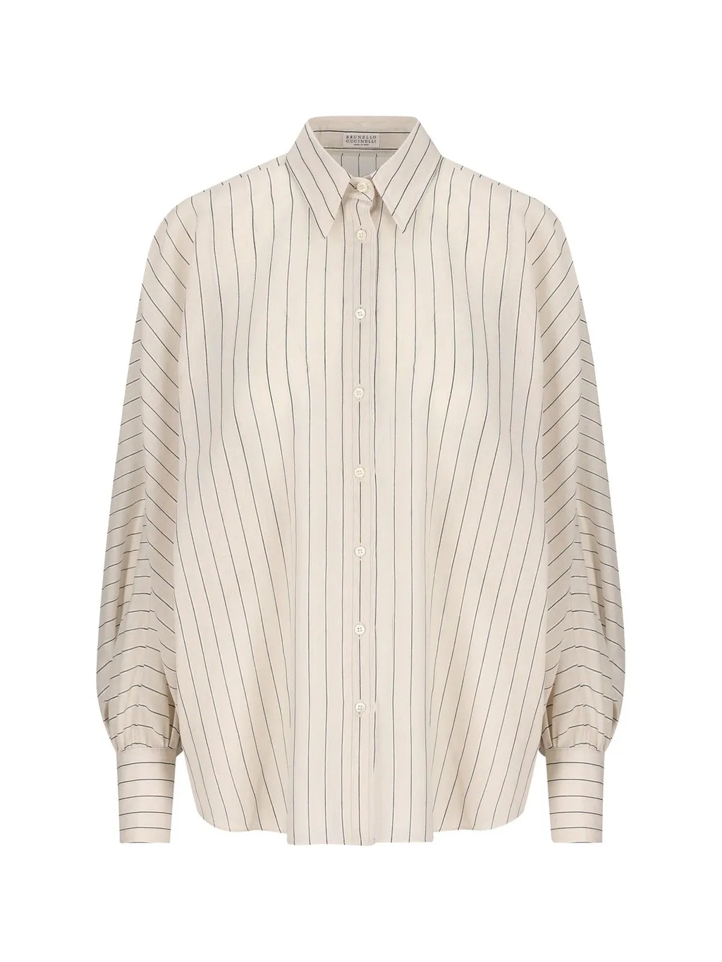 Stripe Detailed Button-Up Shirt