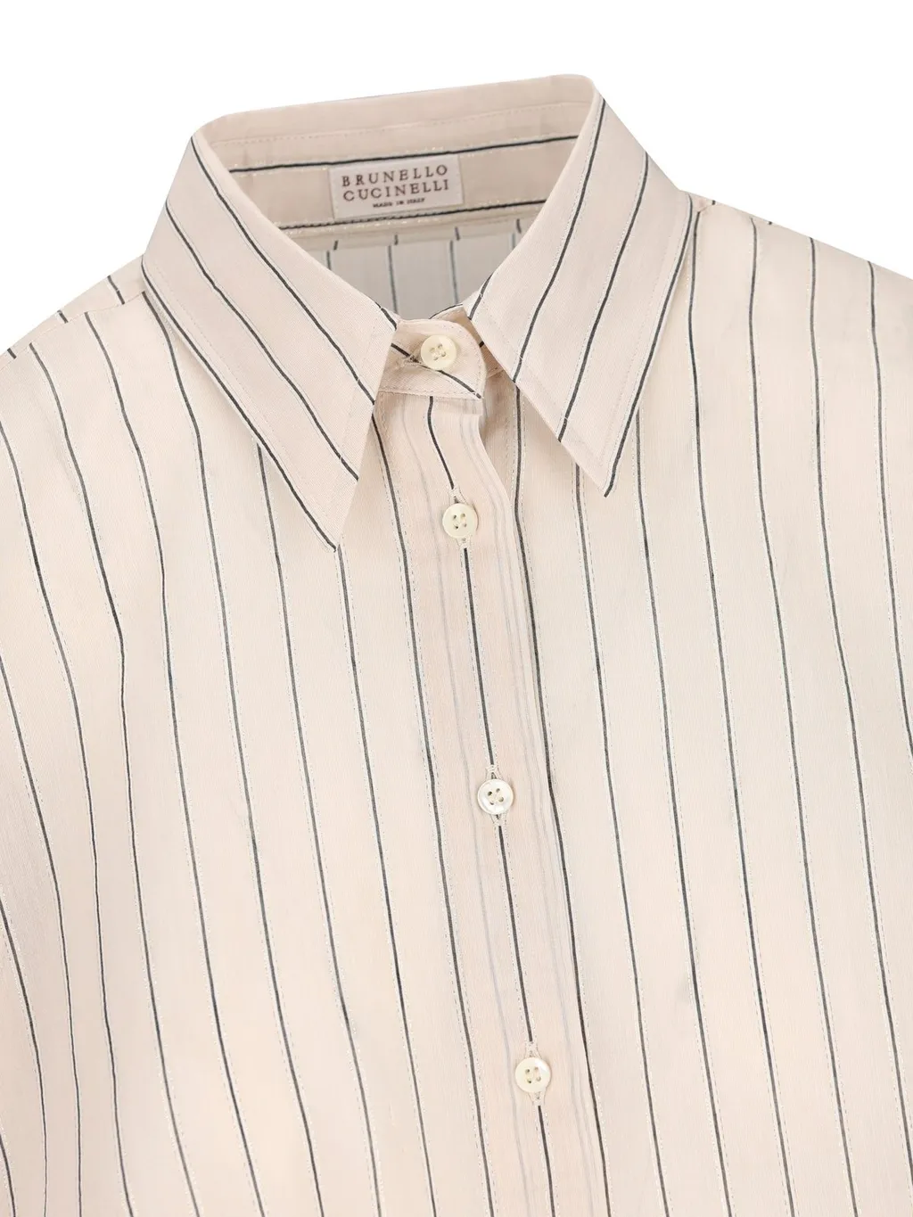 Stripe Detailed Button-Up Shirt