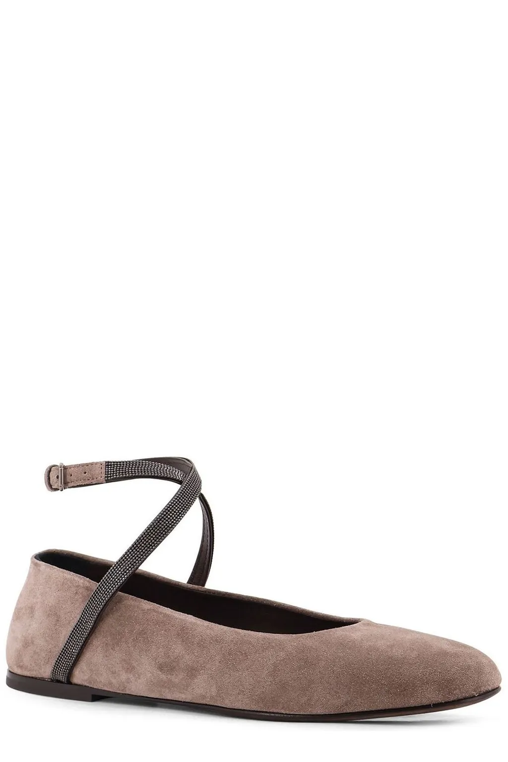 Monili Detailed Flat Shoes