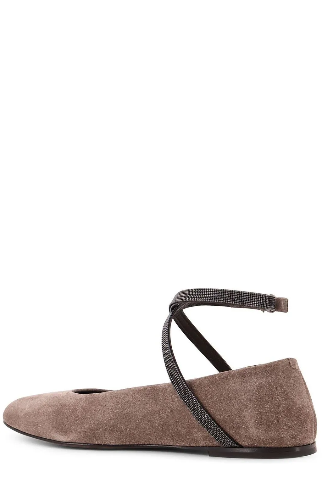 Monili Detailed Flat Shoes