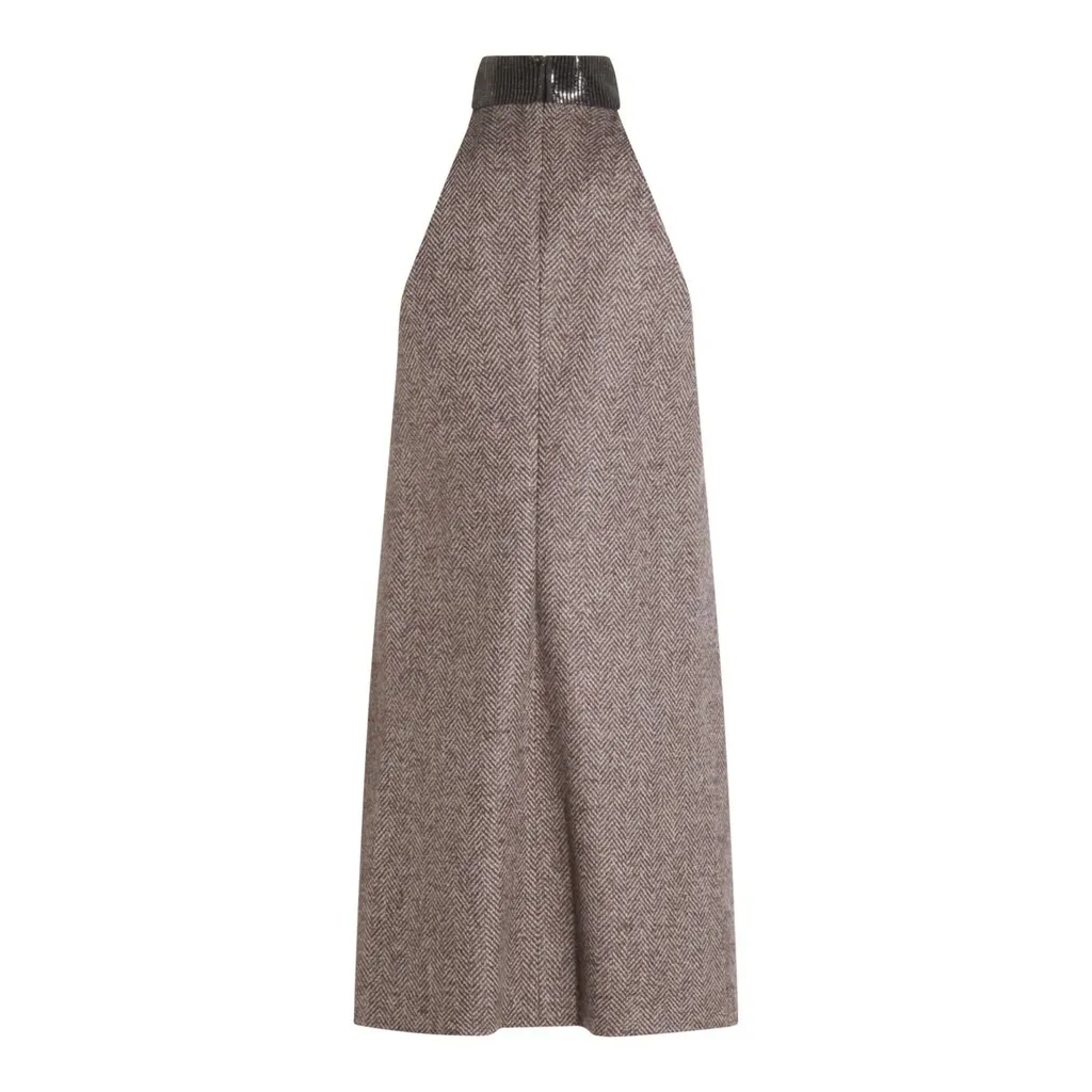 Herringbone Tweed Dress