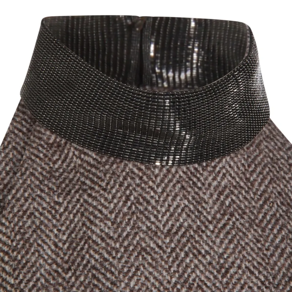 Herringbone Tweed Dress