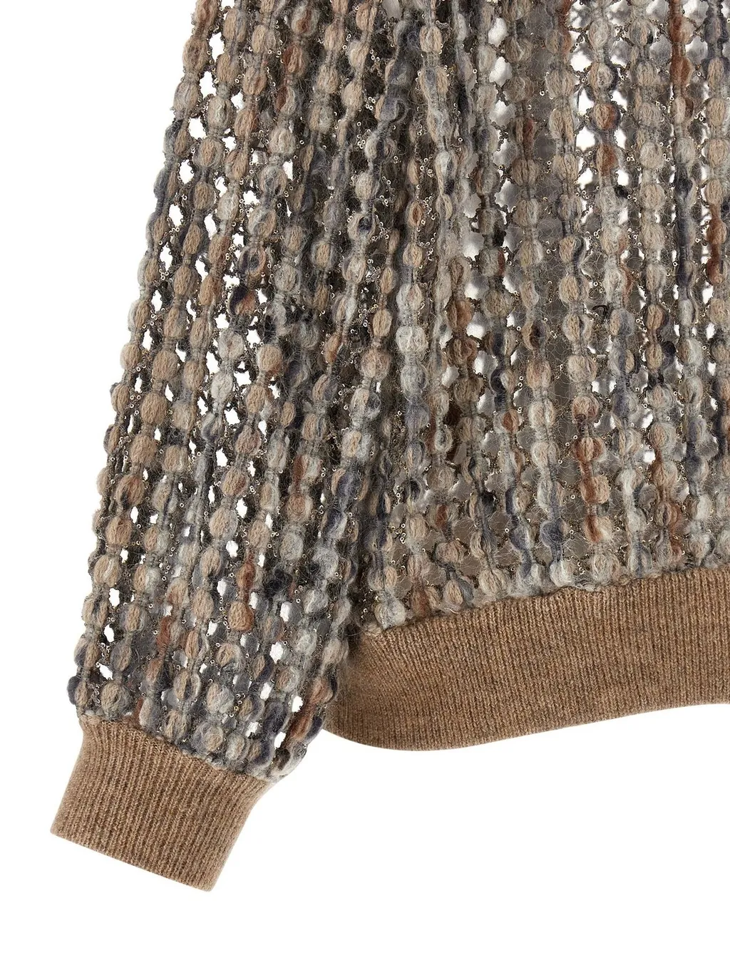 Sequin Embellished Zip-Up Cardigan