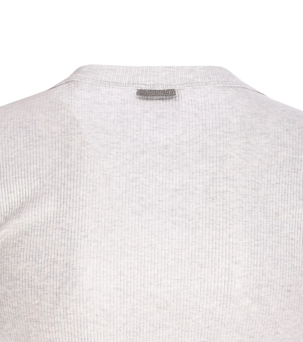 Ribbed-Knit Top