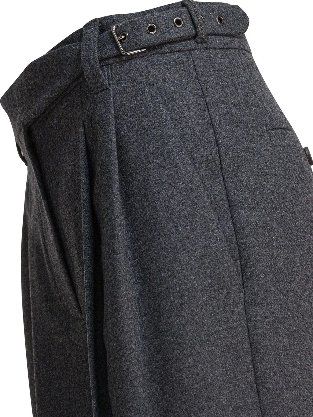 Pleated Belted Pants