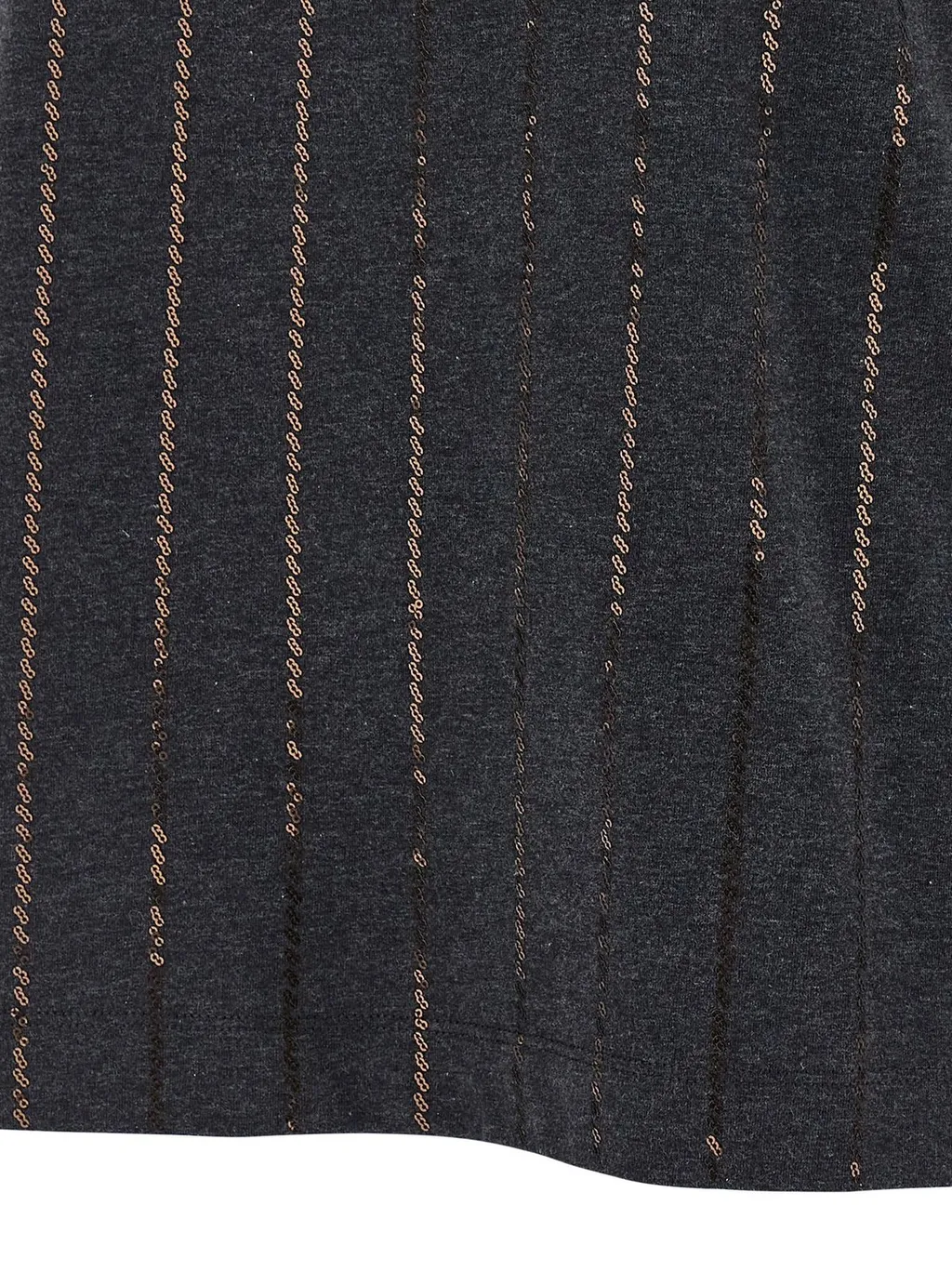 Dazzling Chalk Stripe Embroidered T-Shirt