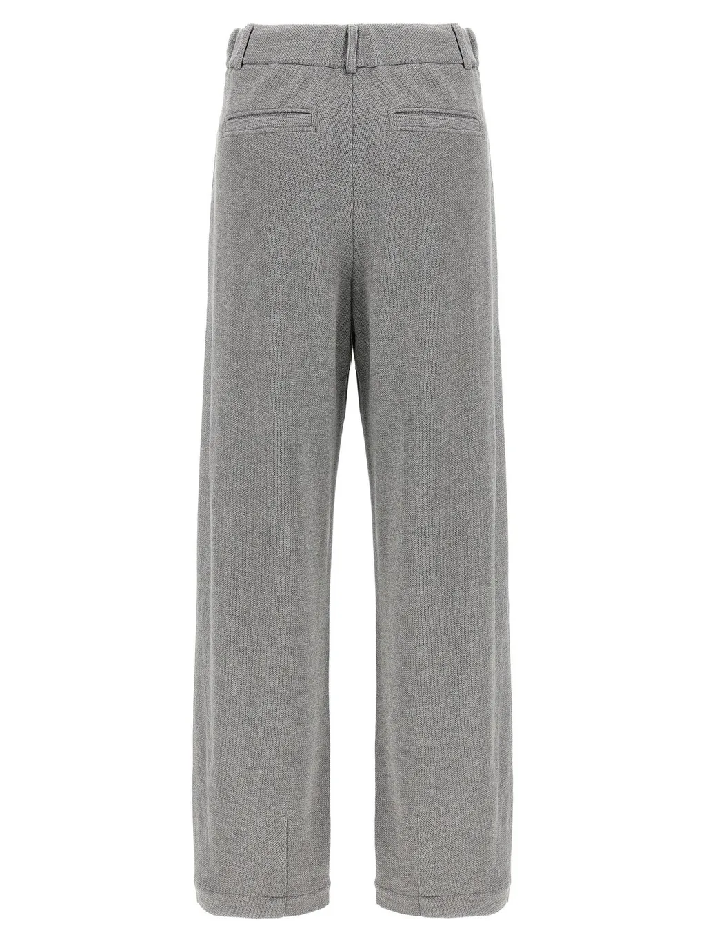 High-Waisted Straight Leg Trousers