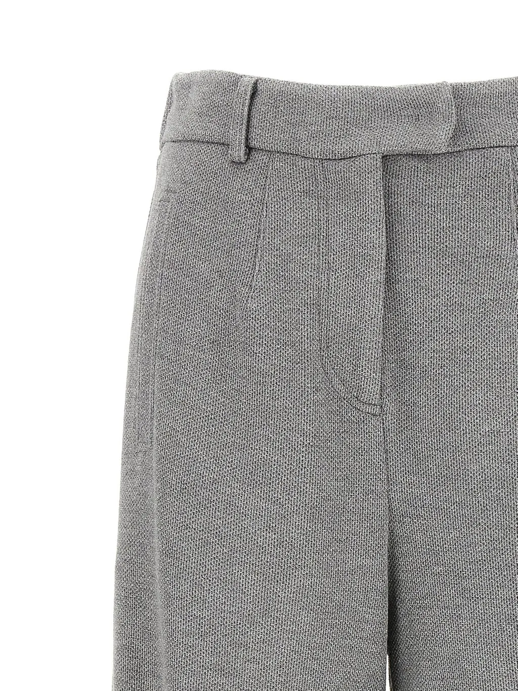 High-Waisted Straight Leg Trousers