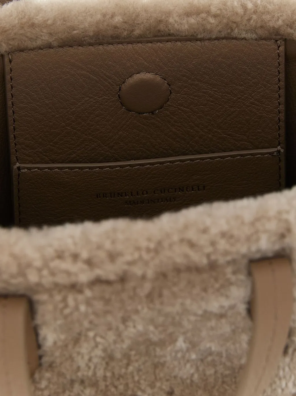 Bc Duo Mini Shearling Tote Bag