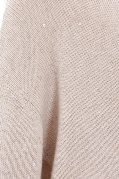 V-Neck Sequin Embellished Knitted Jumper