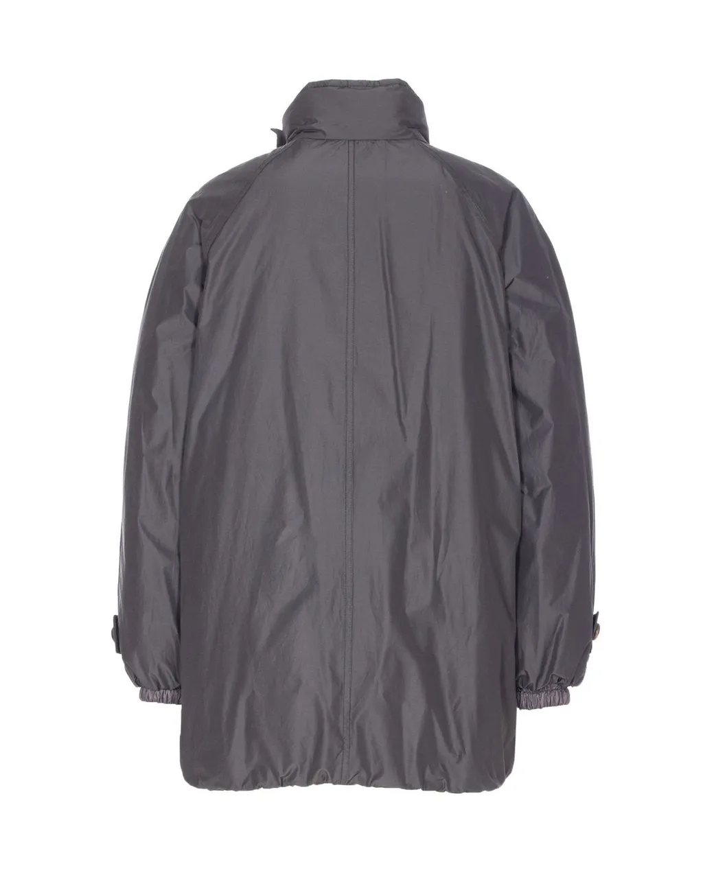 Double-Breasted High Neck Jacket