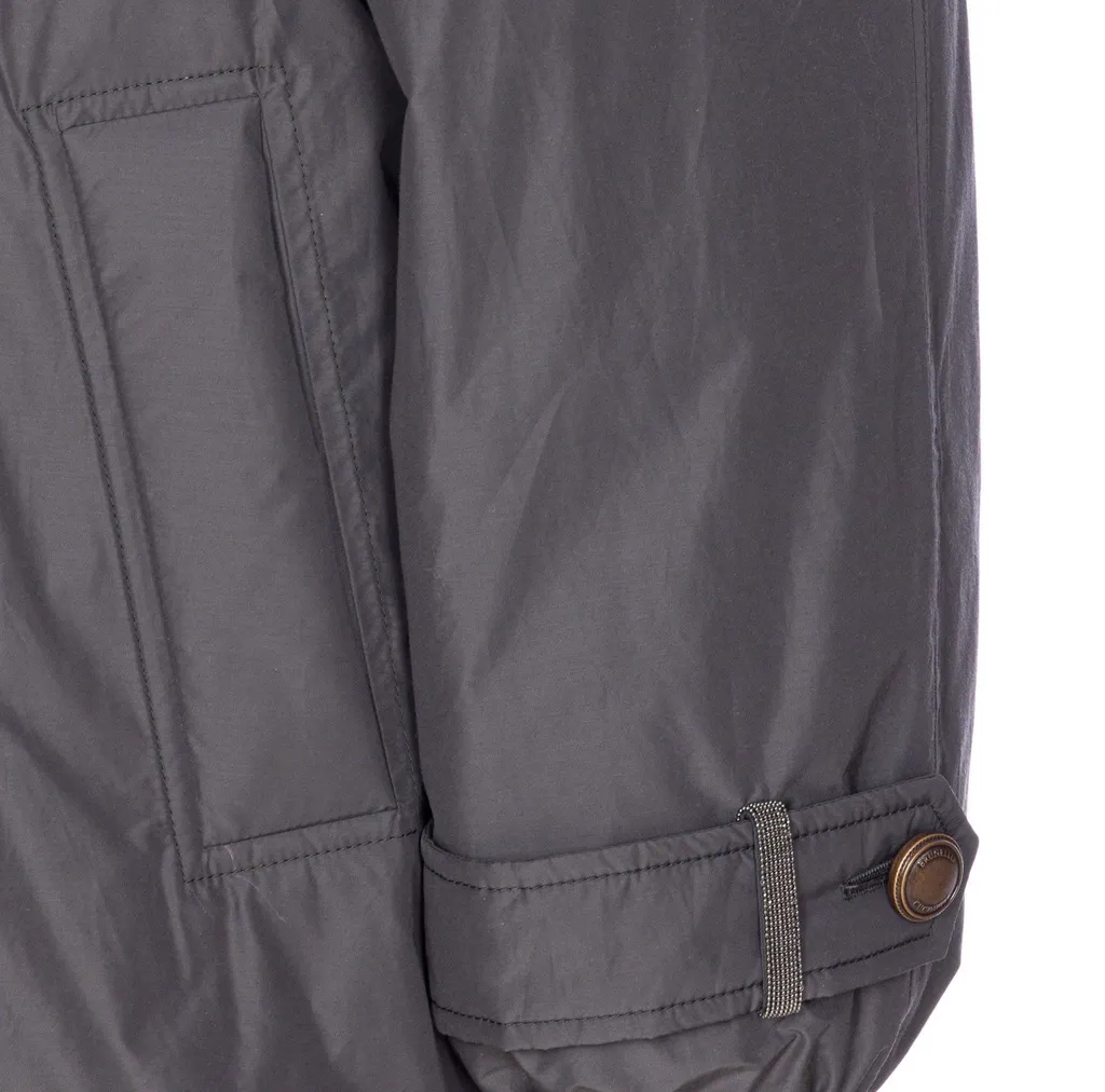 Double-Breasted High Neck Jacket