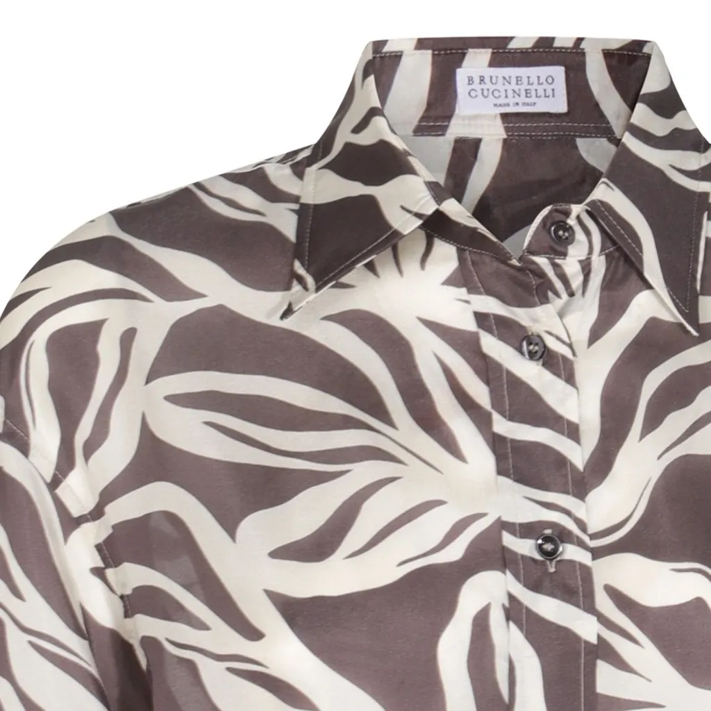 Patterned Long-Sleeved Shirt