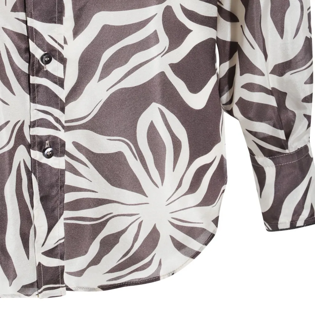 Patterned Long-Sleeved Shirt