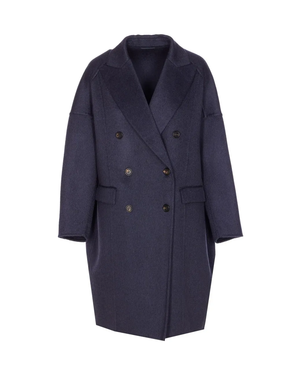Double Breasted Long-Sleeved Coat