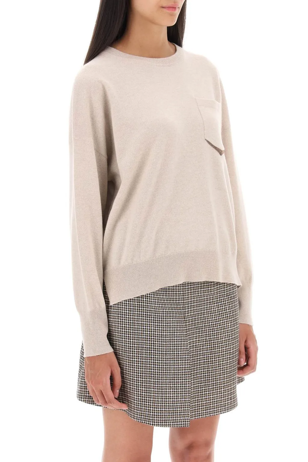 Embellished Long-Sleeved Jumper