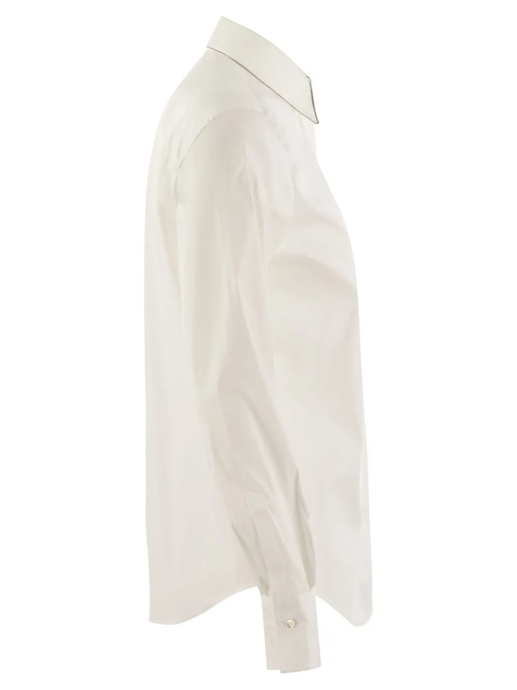 Monili-Embellished Long-Sleeved Shirt