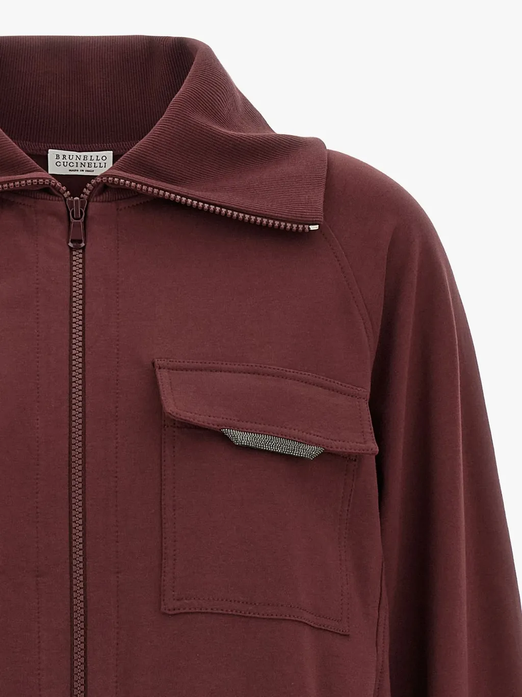 Zip-Up Long Sleeved Sweatshirt