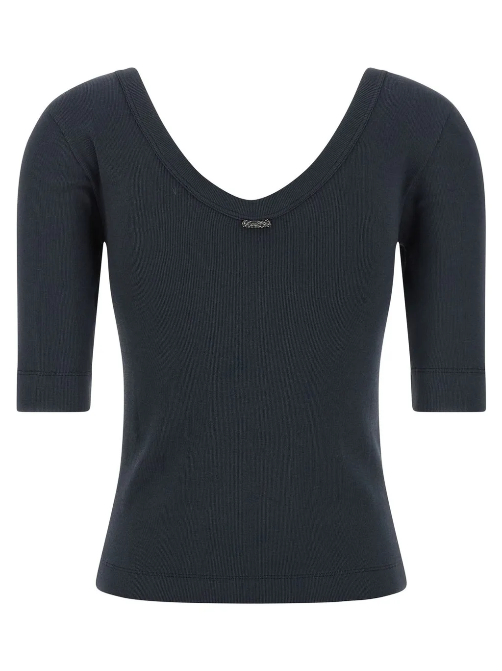 Three-Quarter Sleeved Knit Top