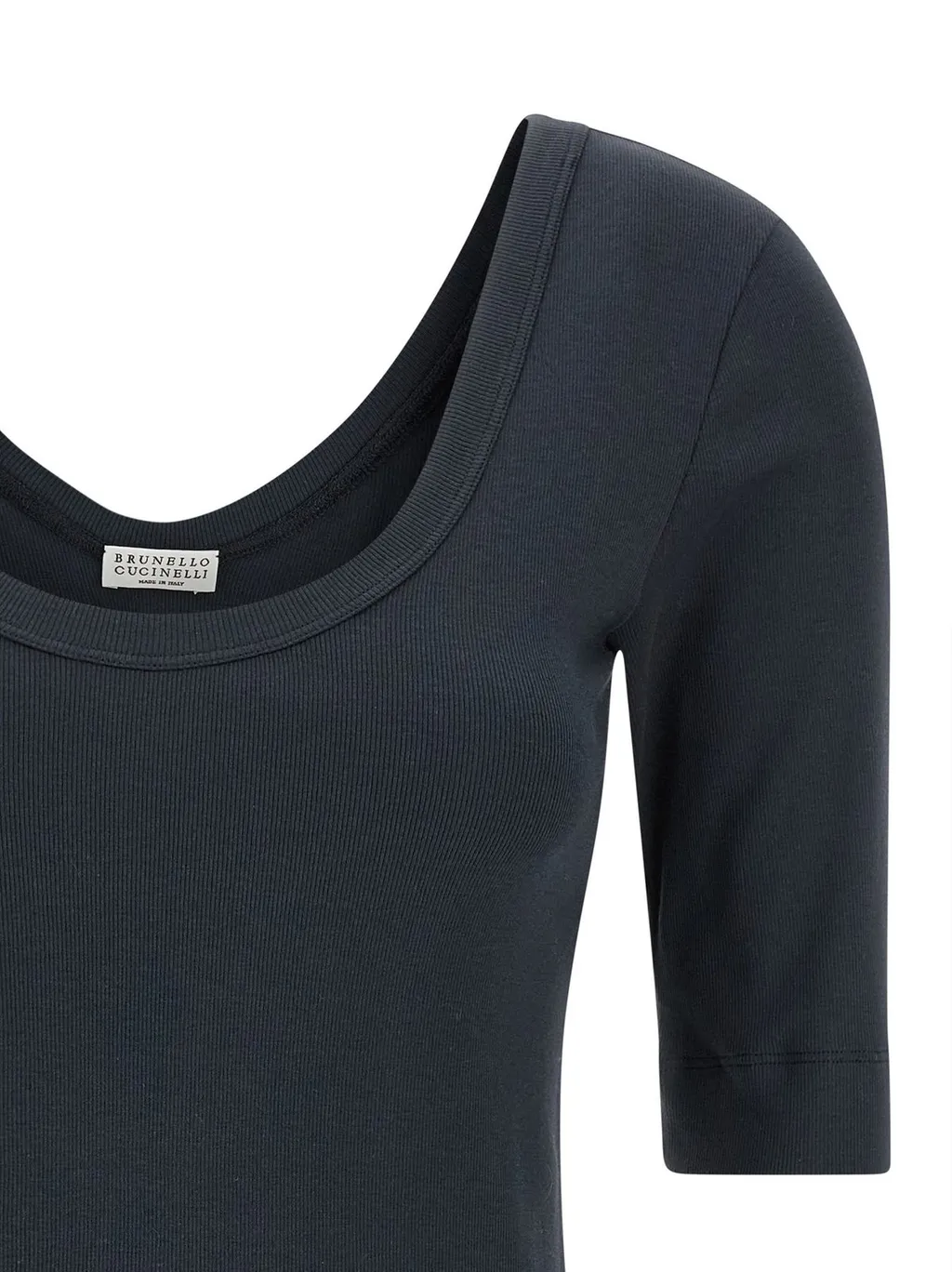 Three-Quarter Sleeved Knit Top