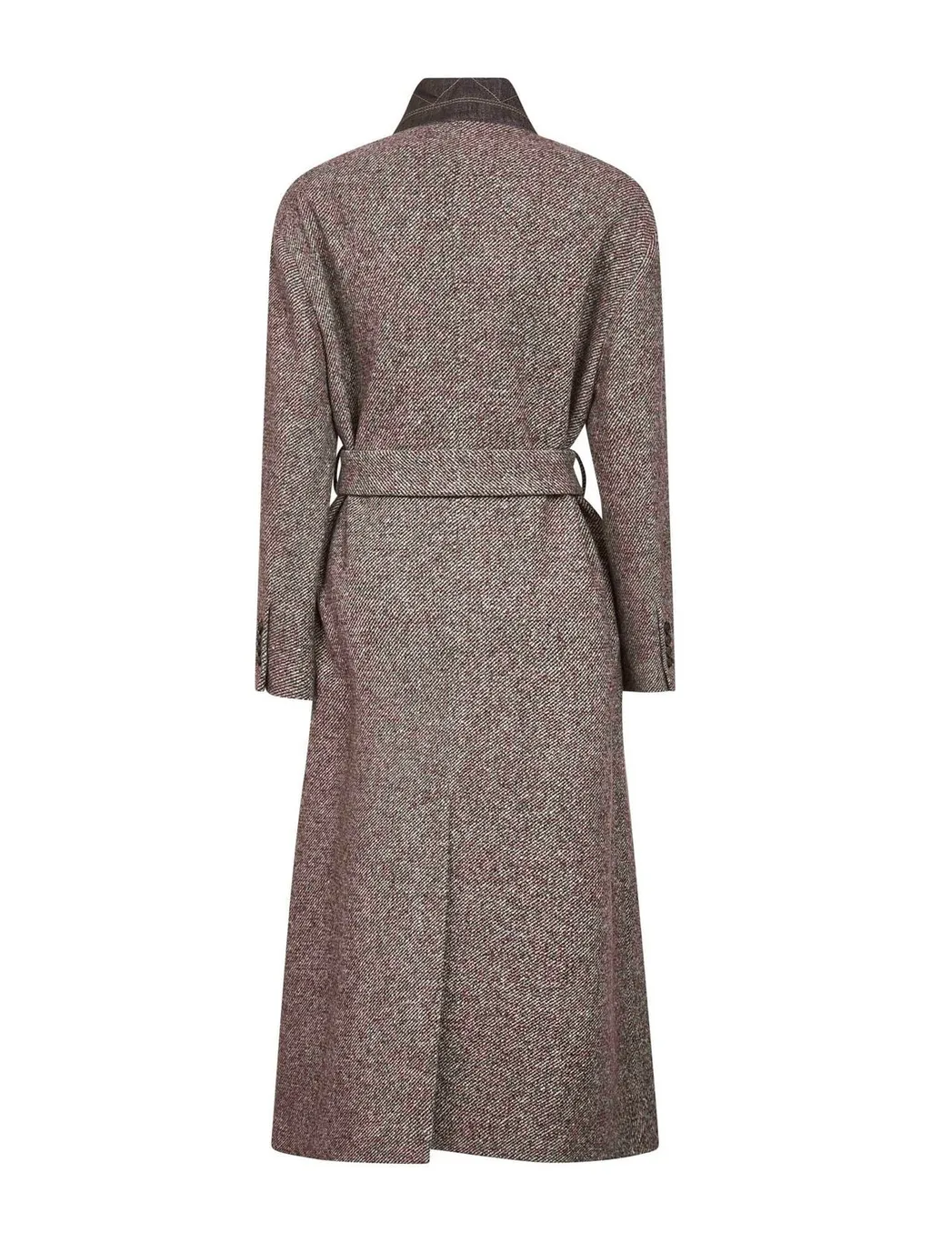 Long Sleeved Belted Coat