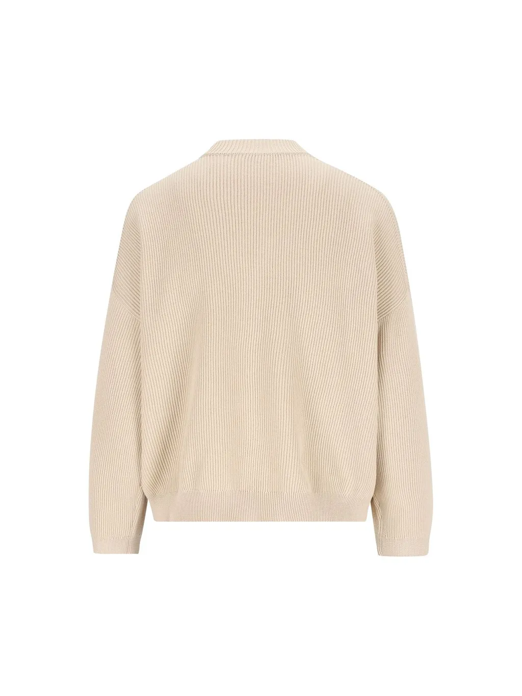 Monili-Embellished V-Neck Jumper