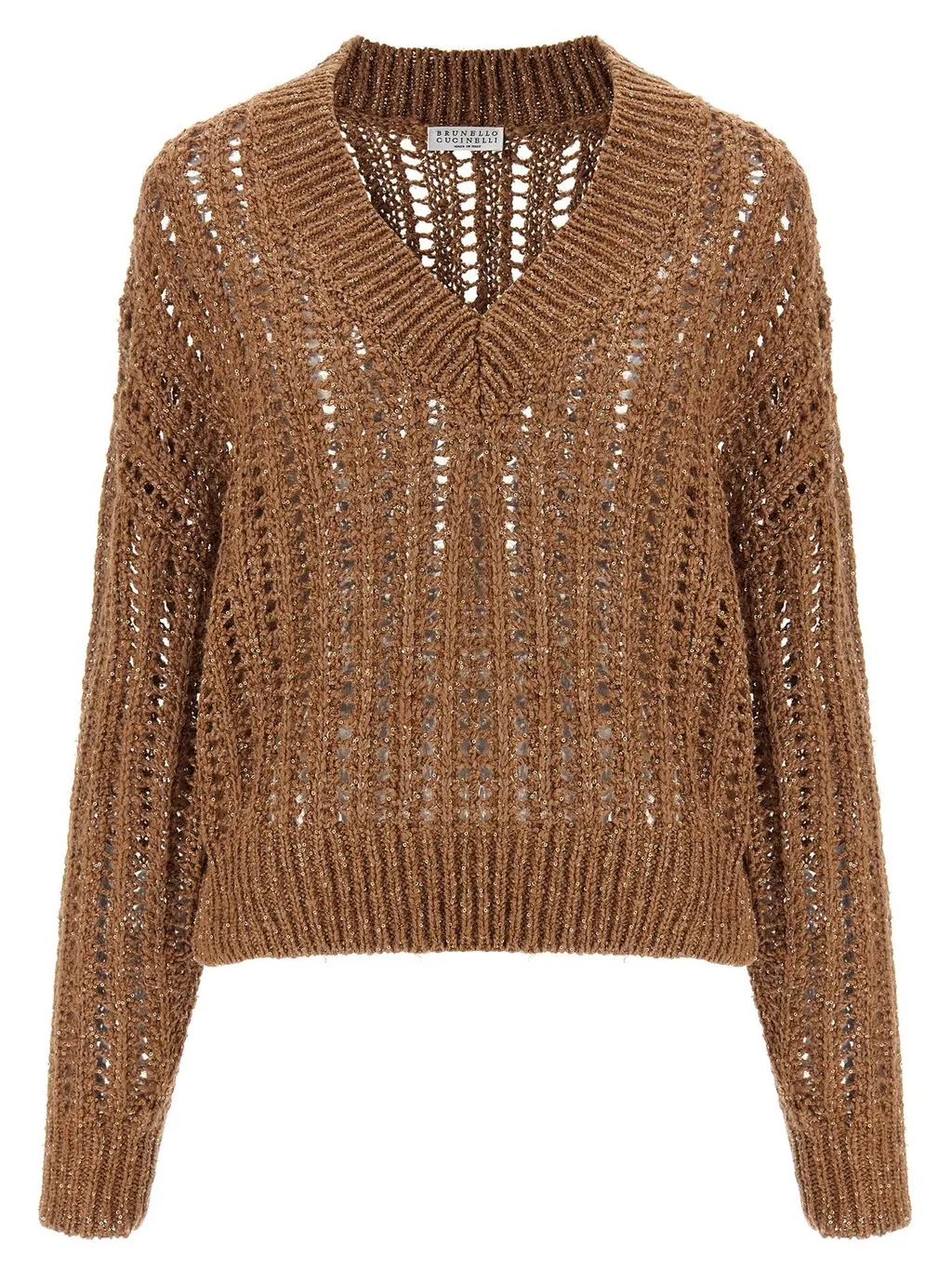 V-Neck Drop Shoulder Jumper