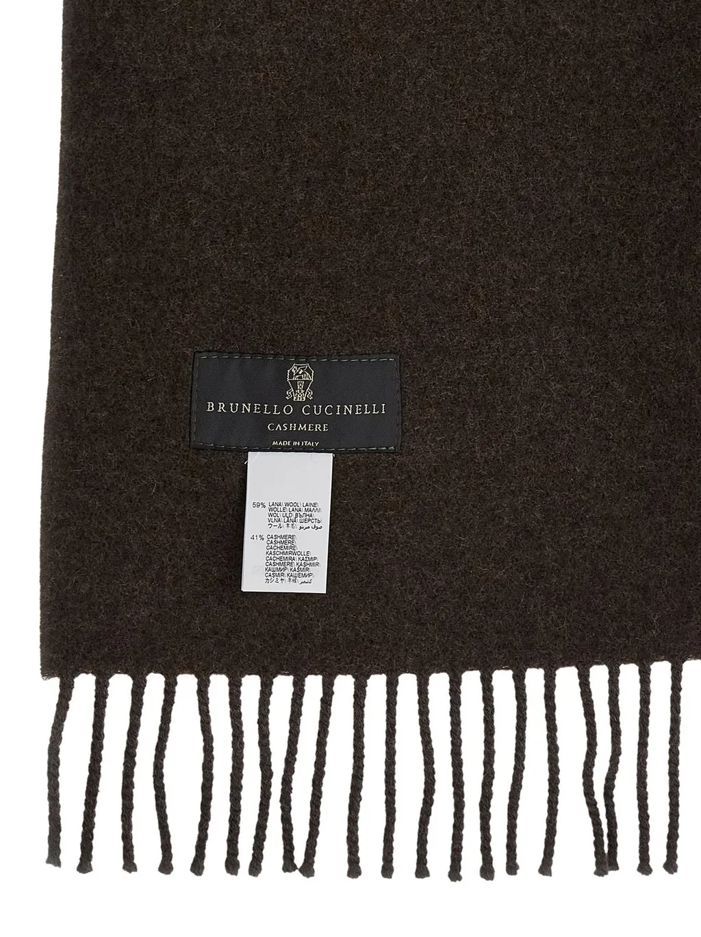 Knitted Fringed Scarf