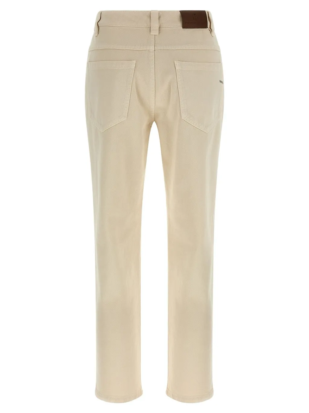 Logo Patch Straight Leg Jeans