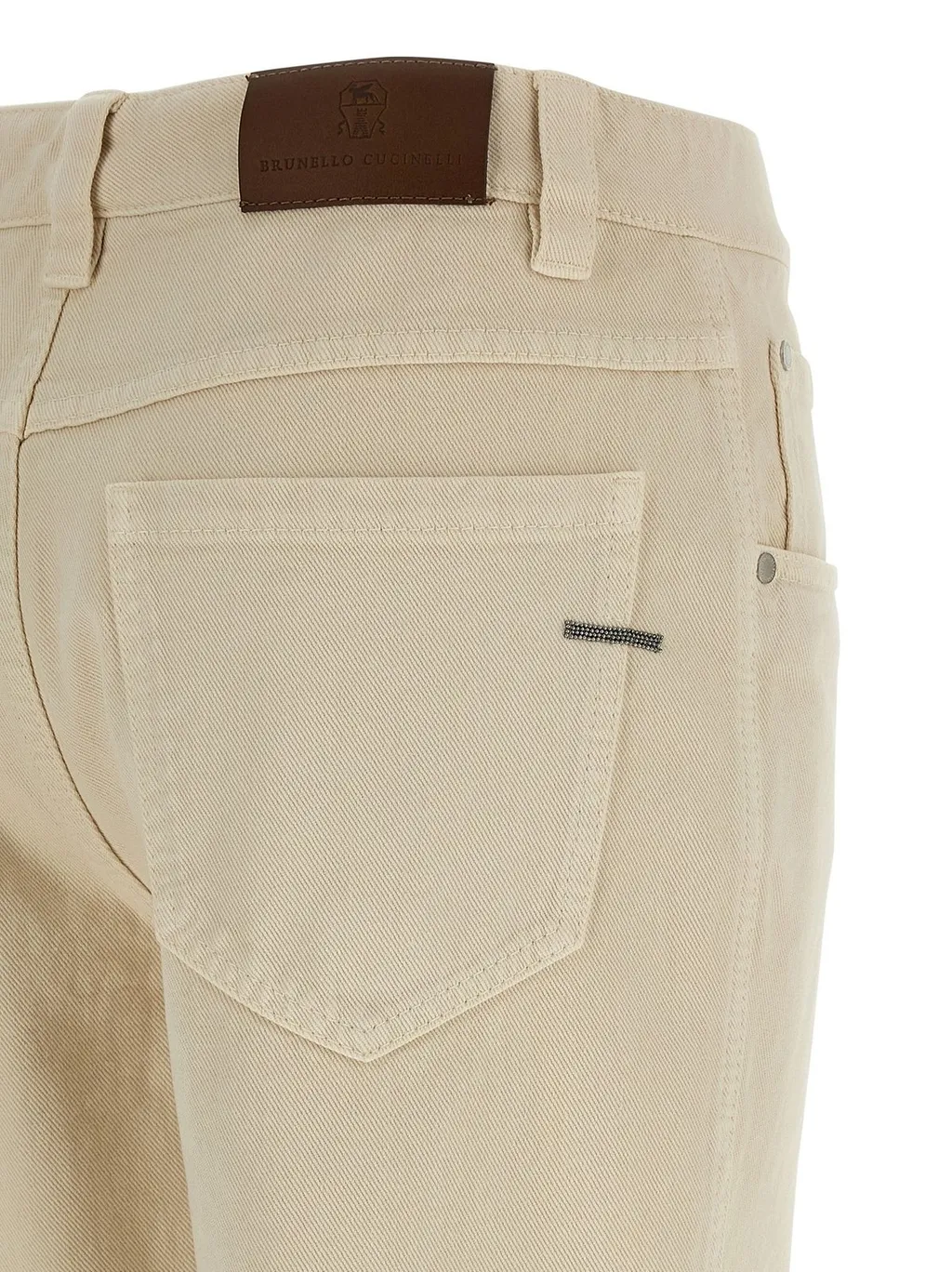 Logo Patch Straight Leg Jeans