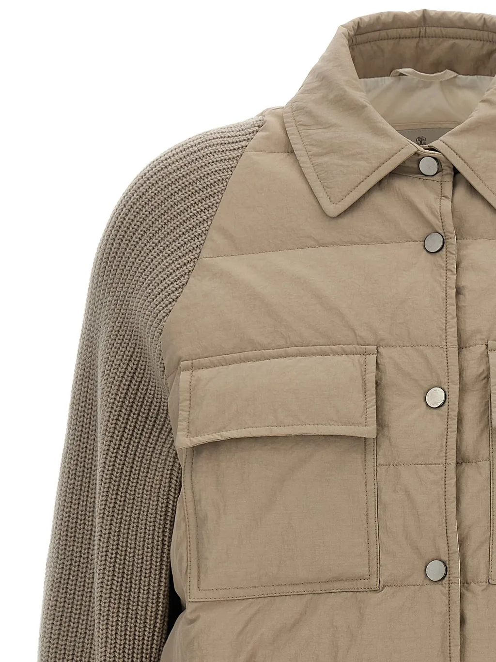 Long-Sleeved Buttoned Jacket