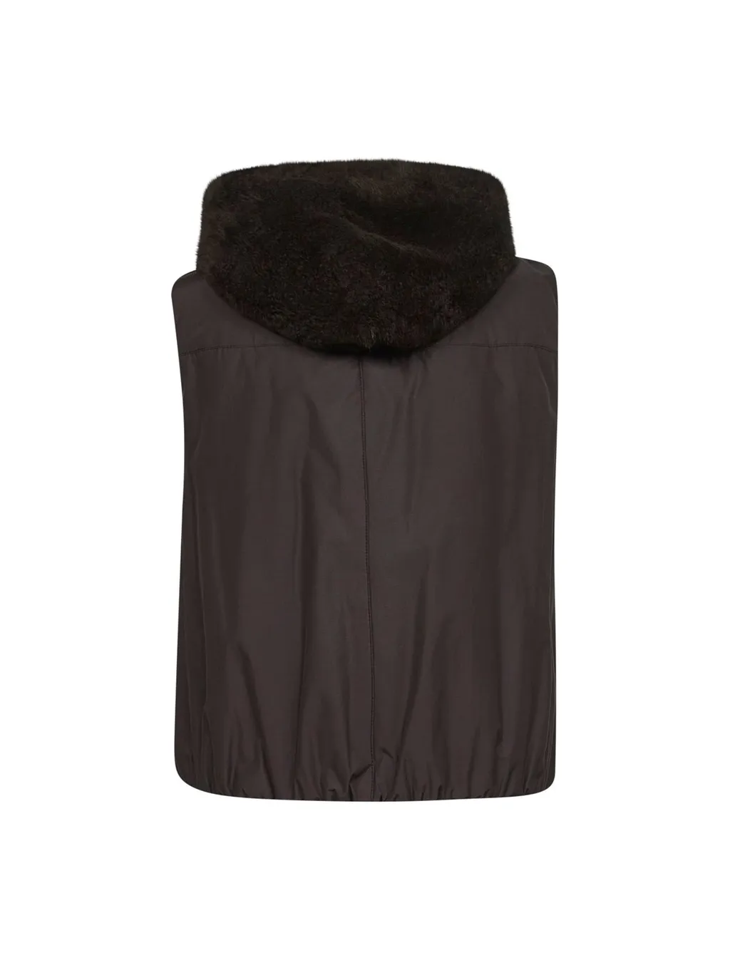 Reversible Zip-Up Hooded Gilet