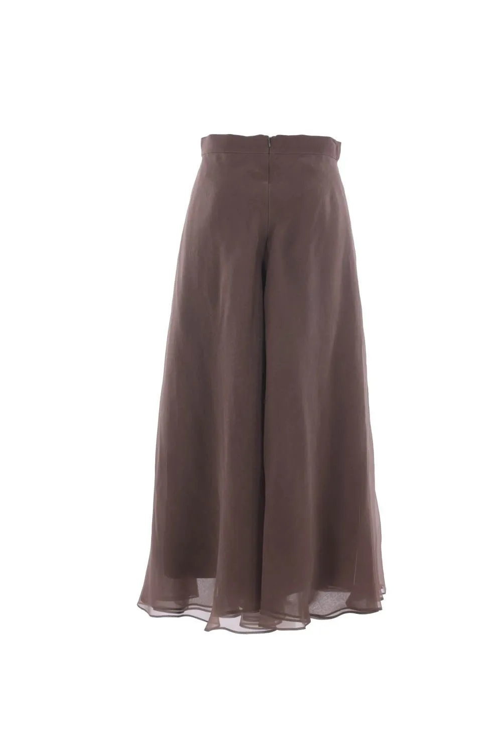 Crispy Satin Paneled Circle Skirt